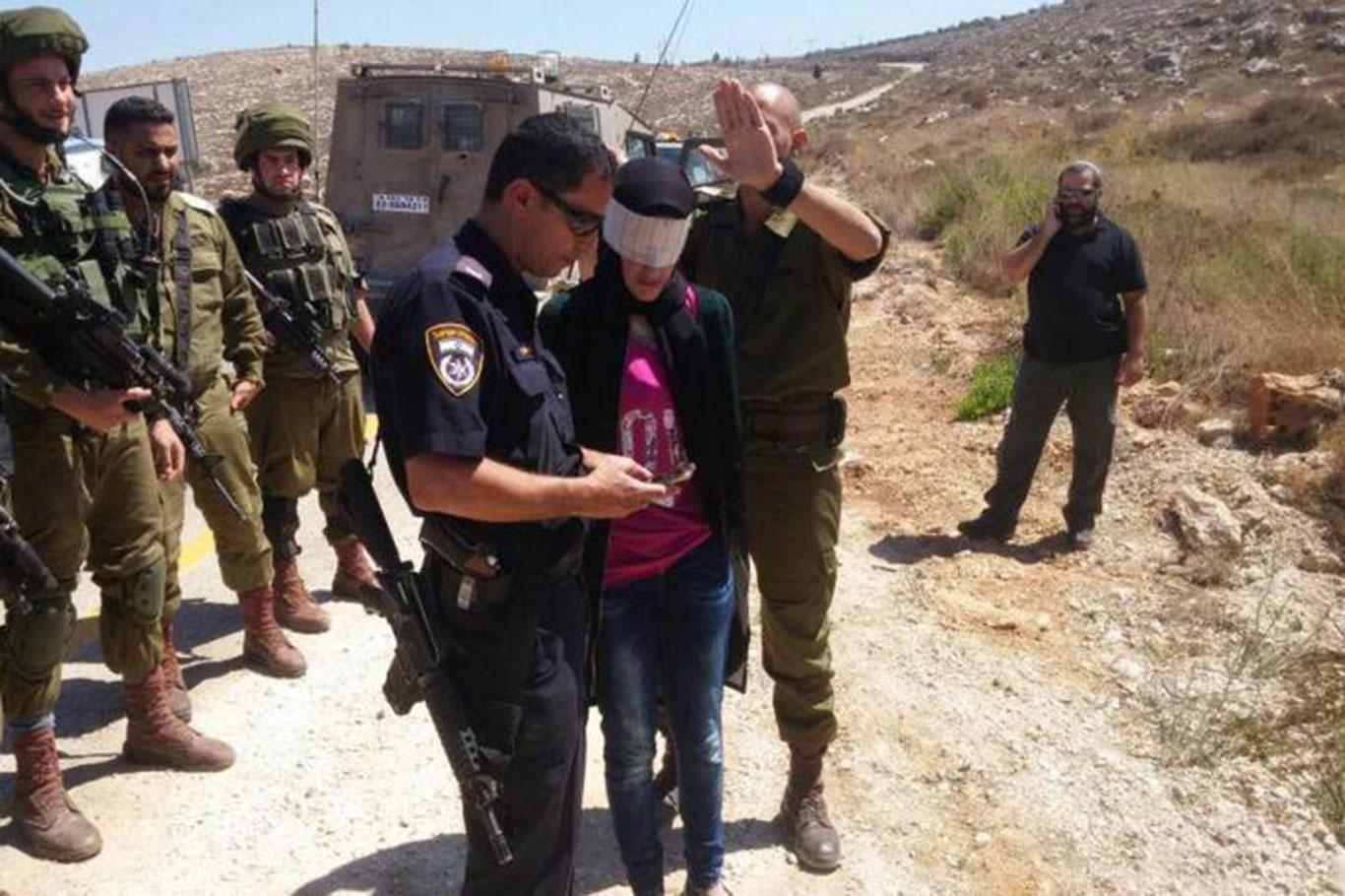 Zionist occupation forces kidnap Palestinian girl child near W. Bank village